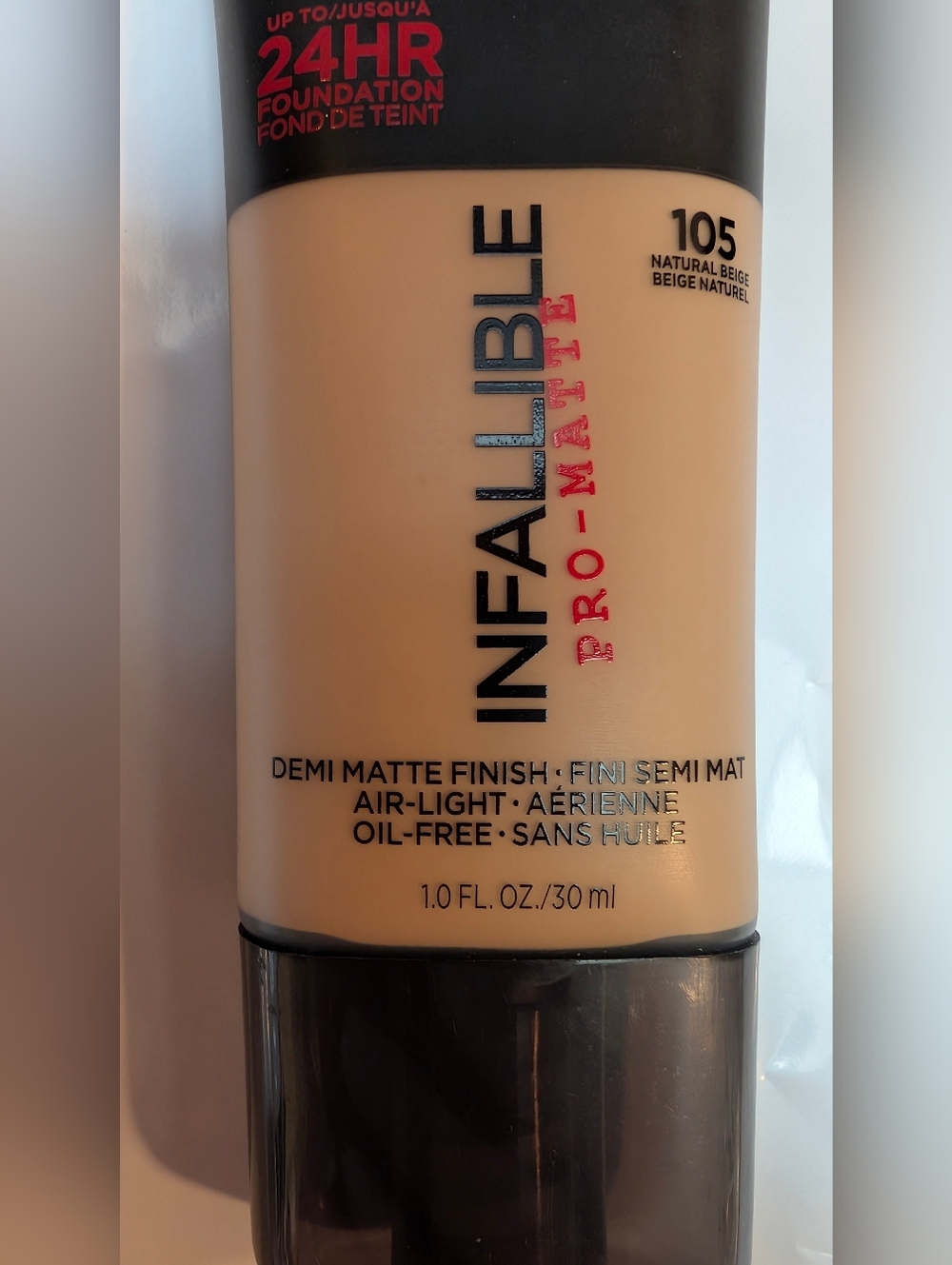 Infallible Pro-Matte 105 Natural Beige Foundation - 1.0 fl oz